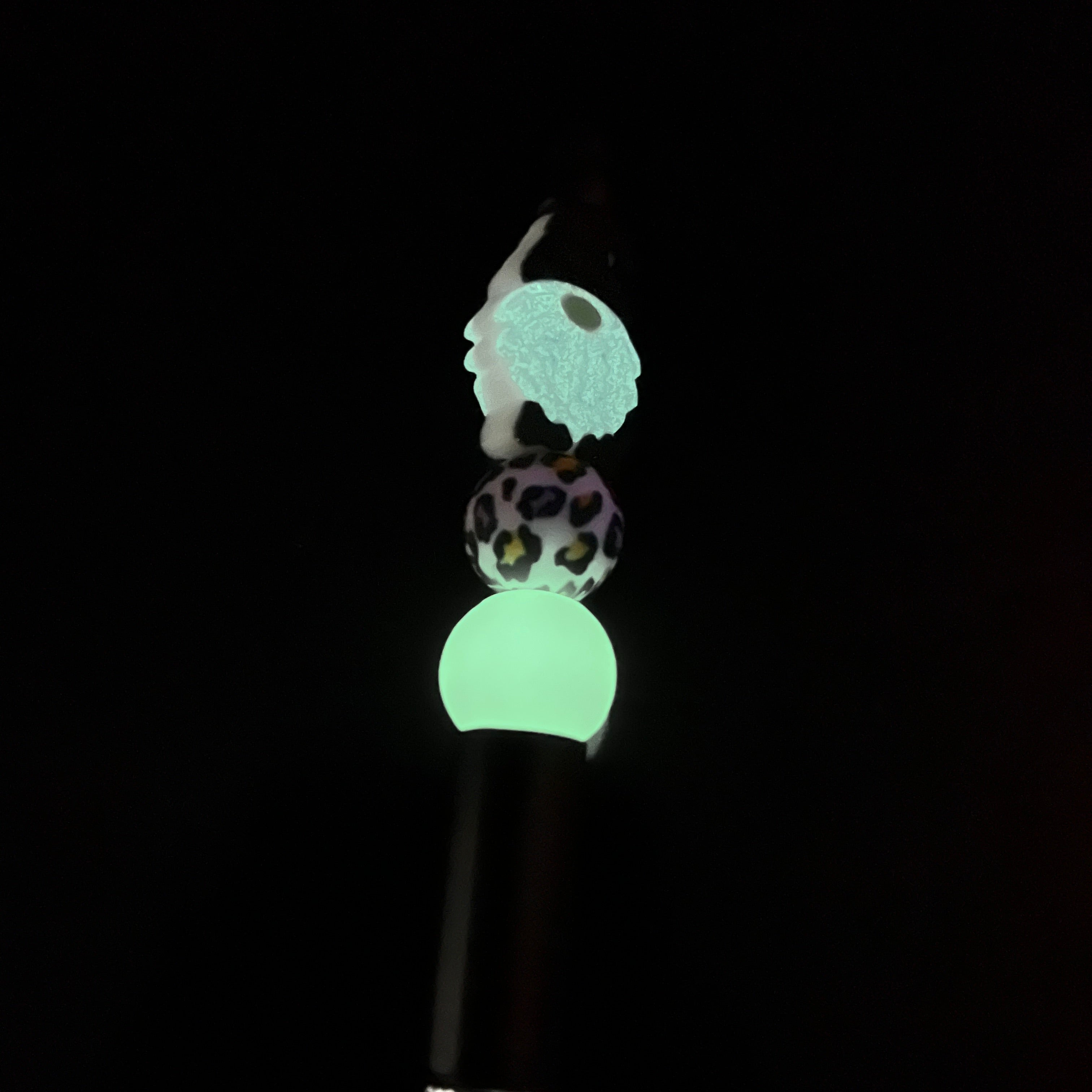 Purple Gnome Glow In The Dark Plastic Pen