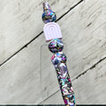 Midnight Blossom Rainbow Plastic Pen