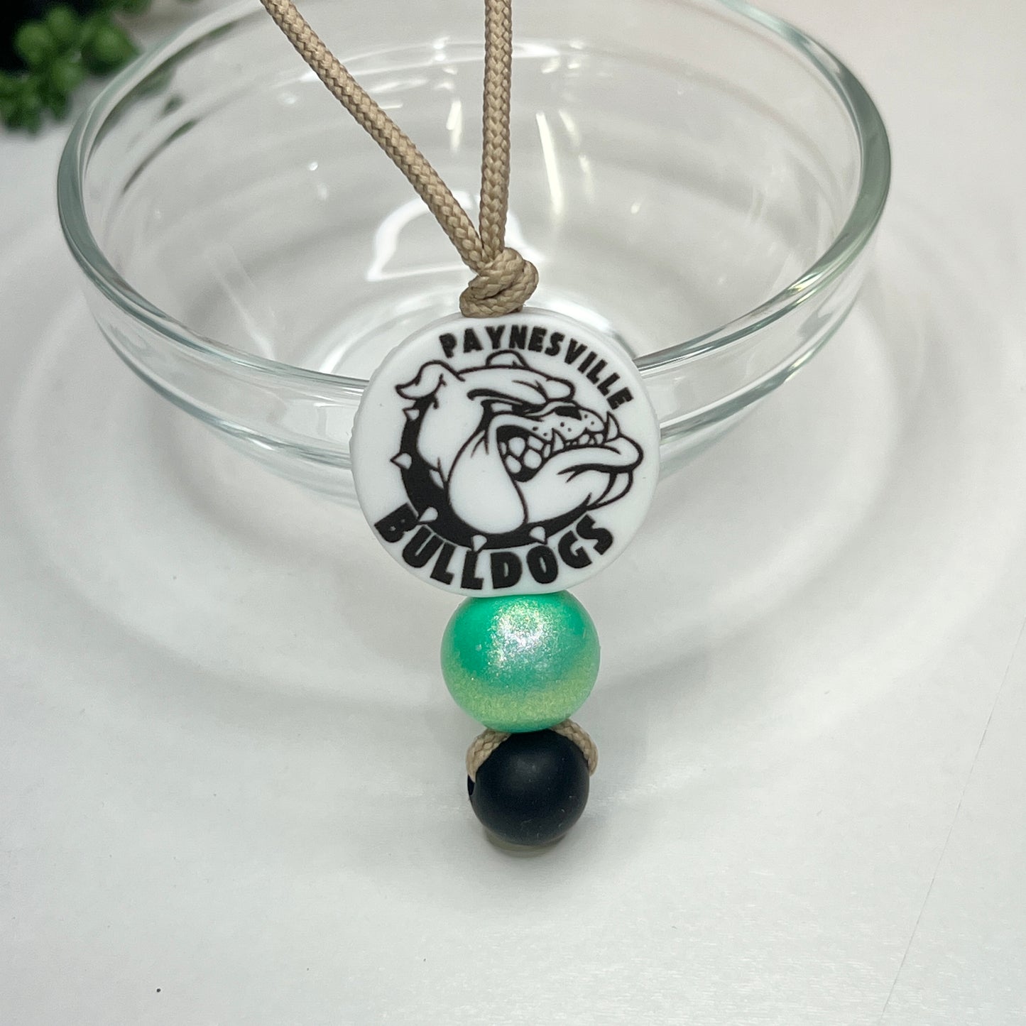 Opal Bulldog Zipper Charm