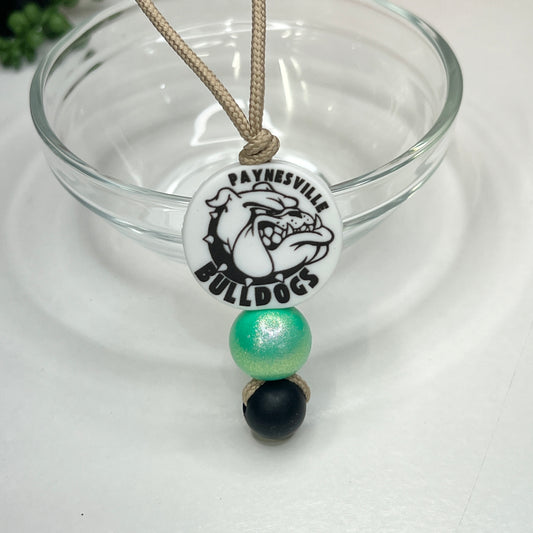 Opal Bulldog Zipper Charm