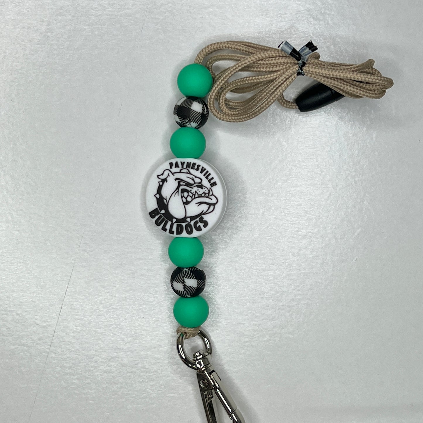 Buffalo Plaid Bulldog Lanyard