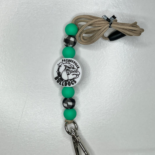 Buffalo Plaid Bulldog Lanyard