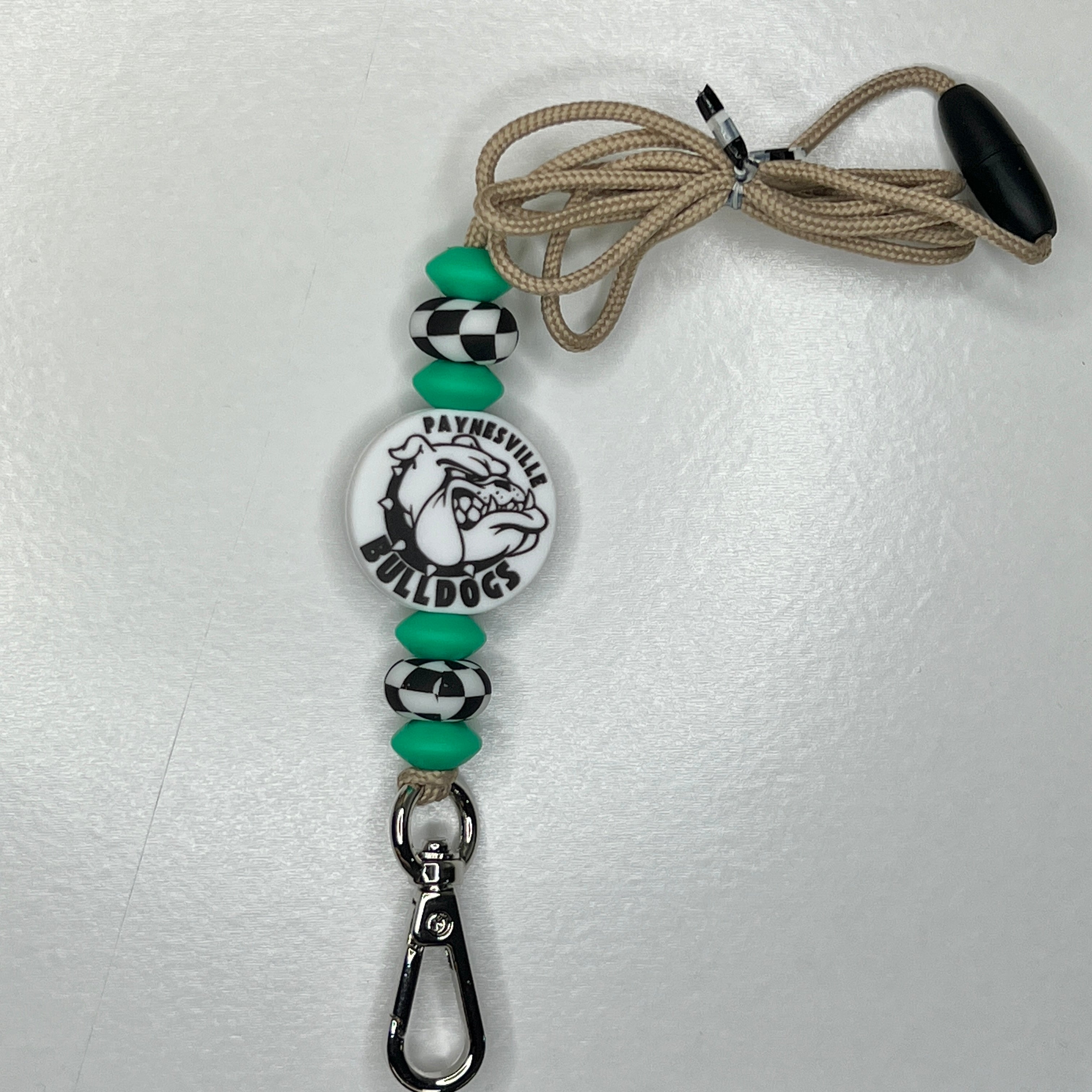 Bulldog Checkered Abacus Lanyard