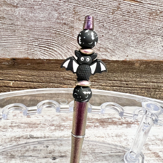 Bat Black Opal Plastic Pen