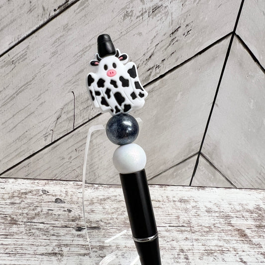 Ghost Cow Plastic Pen