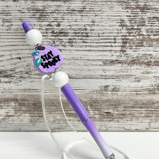 Stay Spooky Purple Ombre Metal Pen