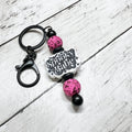 Spooky Babe Black Keychain Bar