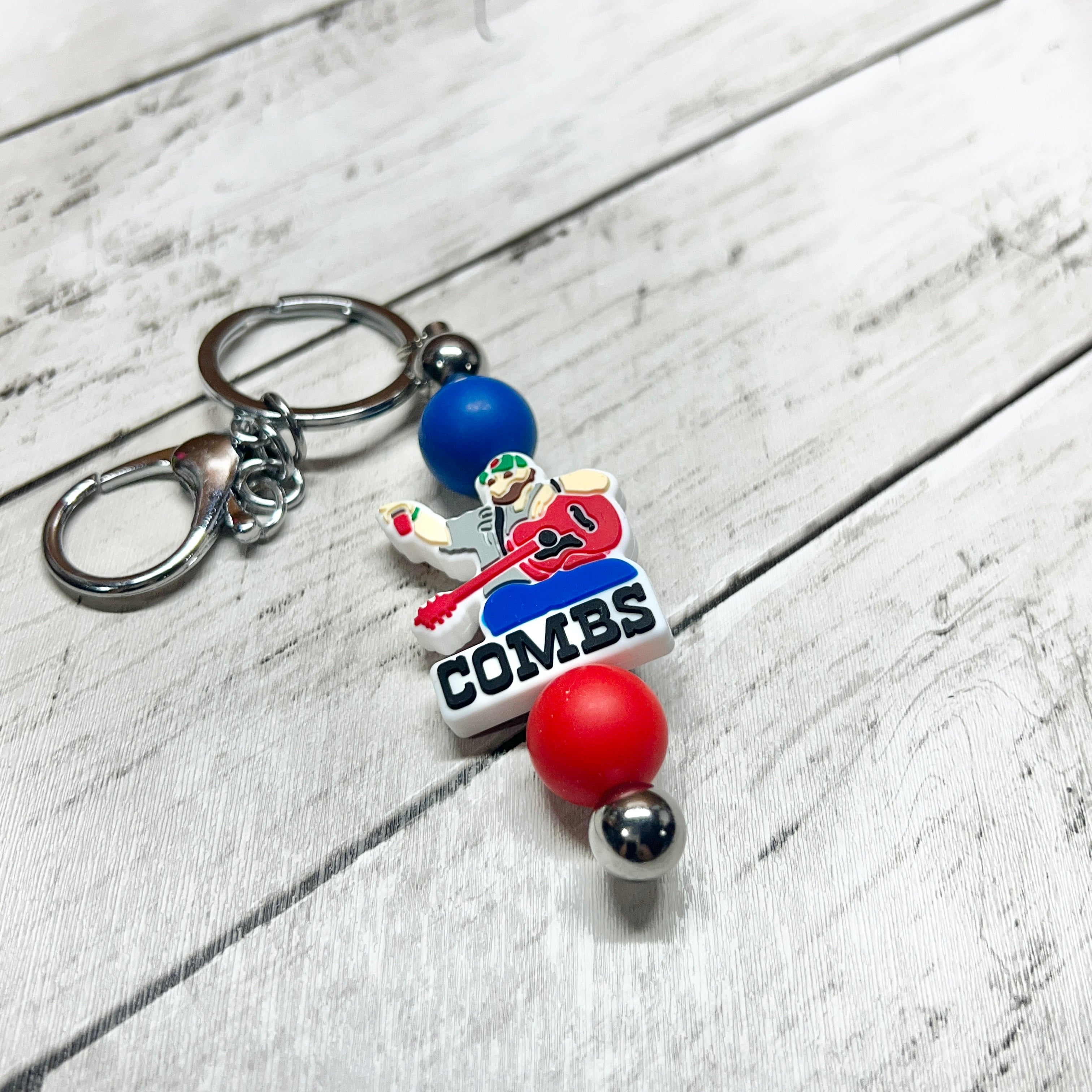Combs Silver Keychain Bar