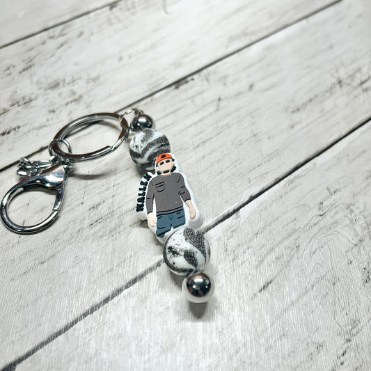 Wallen Burnout Silver Keychain Bar