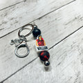 Wallen Plaid Silver Keychain Bar