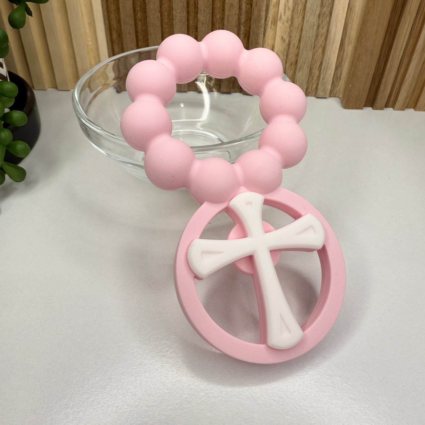My First Rosary Freezer Ring | Light Pink