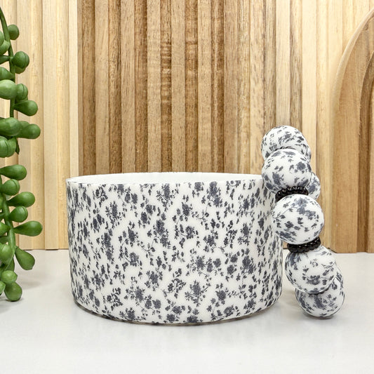 Black Rosette Tumbler Boot & Charm Set