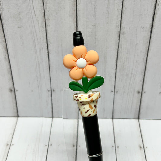 Puffy Flower Terazzo Bloom Plastic Pen
