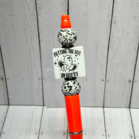 Boo In Booty Plastic Pen