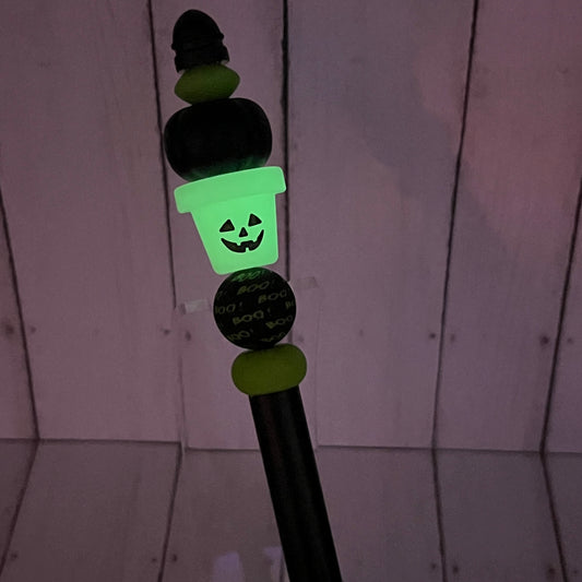 Glow Potted Pumpkin Metal Pen