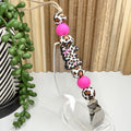 Leopard Bunny Pacifier Clip
