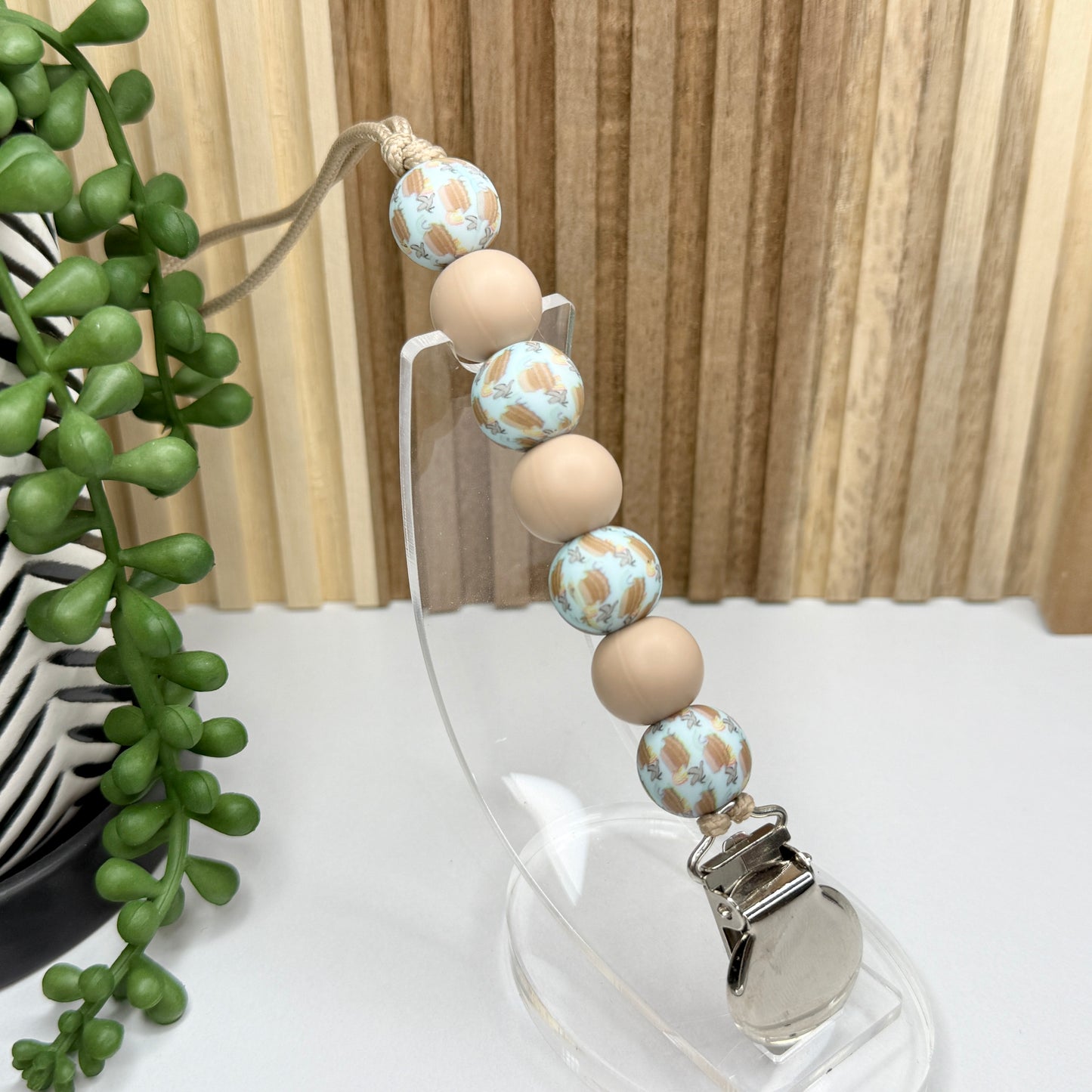 Noah's Ark Pacifier Clip