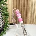 Bubblegum Checkered Peep Lanyard