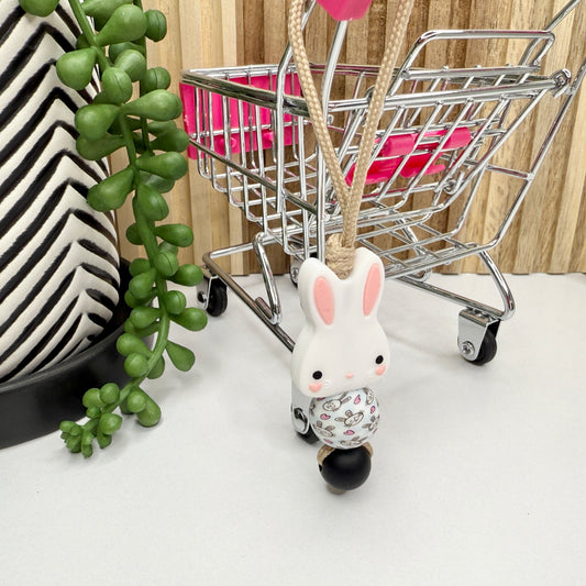Bunny Love Zipper Charm