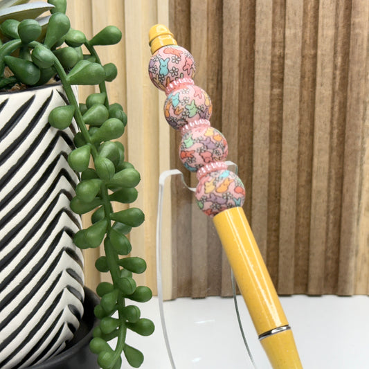 Peeps Yellow Ombre Metal Pen
