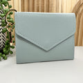 Dusky Blue Tri-Fold Wallet
