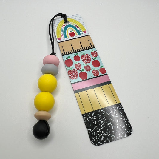 Teacher Bookmark w/Beads