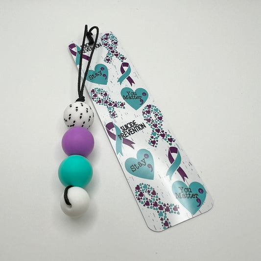 Suicide Prevention Bookmark w/Beads