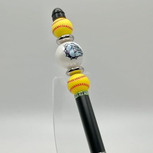Bulldog Softball Metal Pen