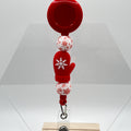 Red Mitten Badge Reel