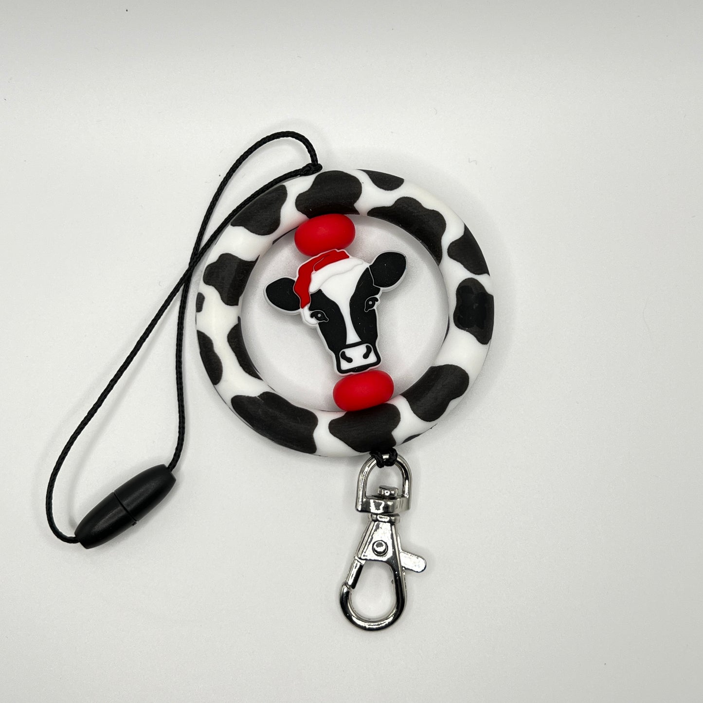 Santa Cow Car Charm