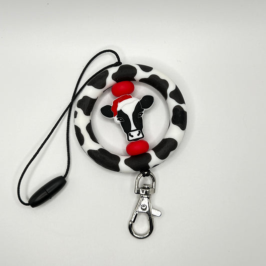 Santa Cow Car Charm