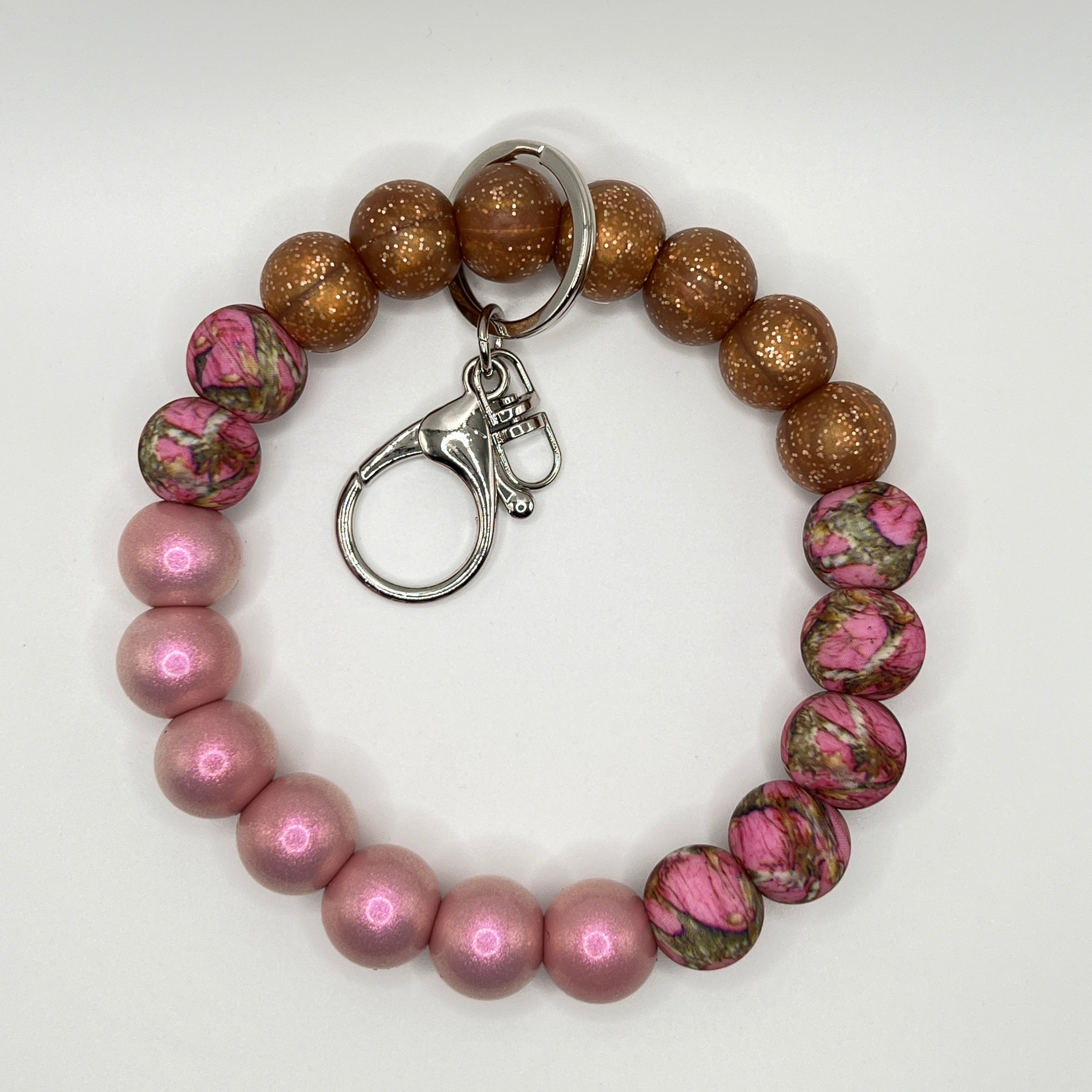Pink Camo Wristlet