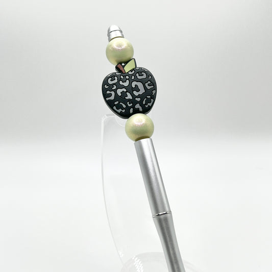 Black Leopard Apple Metal Pen