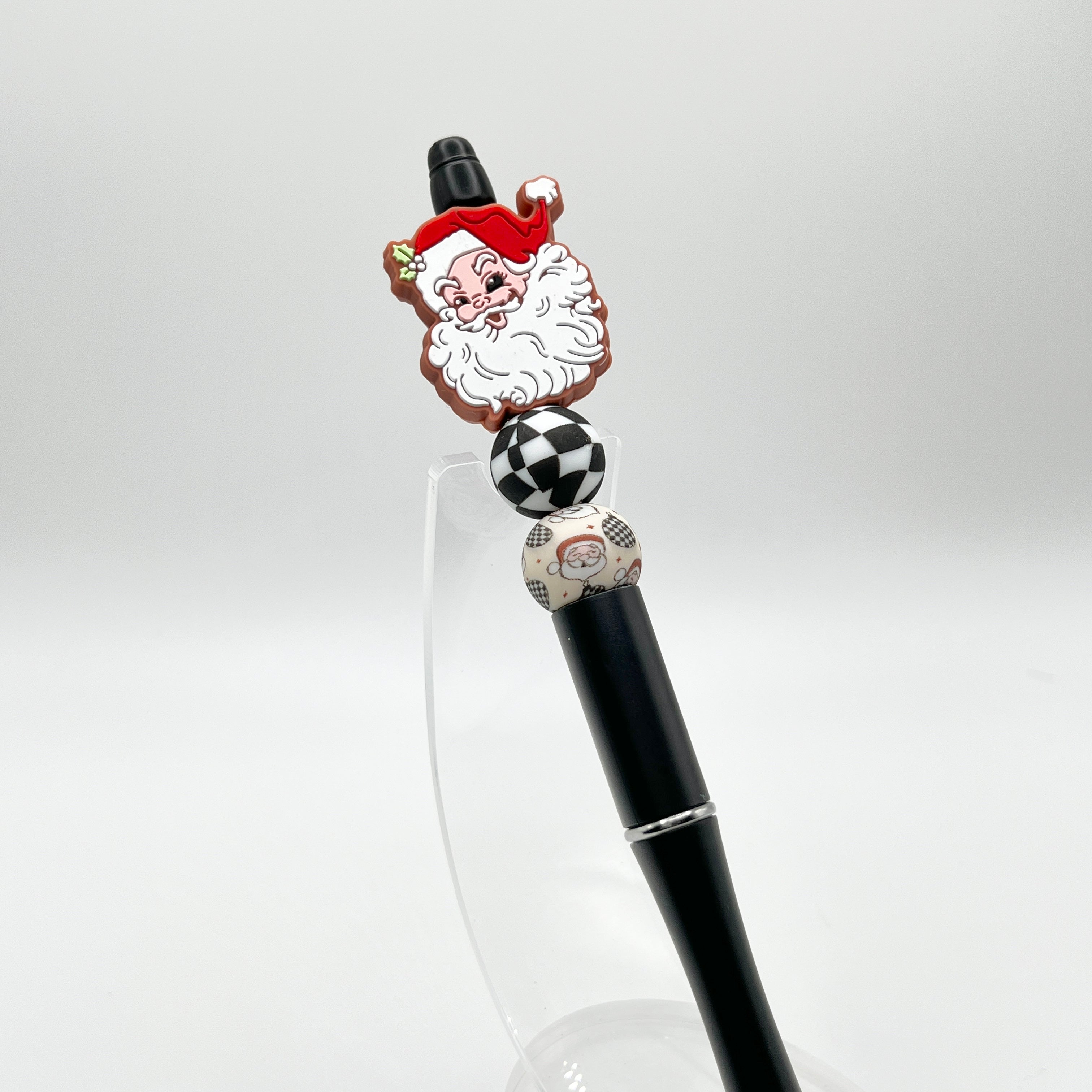 Red Retro Santa Plastic Pen