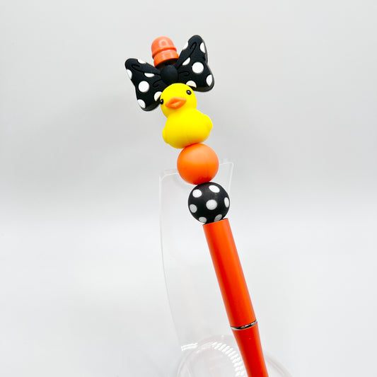 Duck w/Bow Metal Pen
