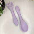 Silicone Fork & Spoon Set | Lilac