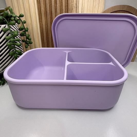 Silicone Bento Box w/Lid | Lilac