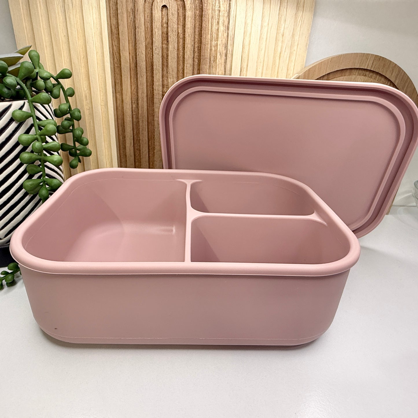 Silicone Bento Box w/Lid | Mauve
