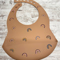 Silicone Bib | Brown Rainbow