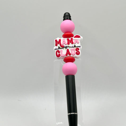 Pink Mama Claus Metal Pen