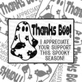 Thanks Boo - Thermal Label Design