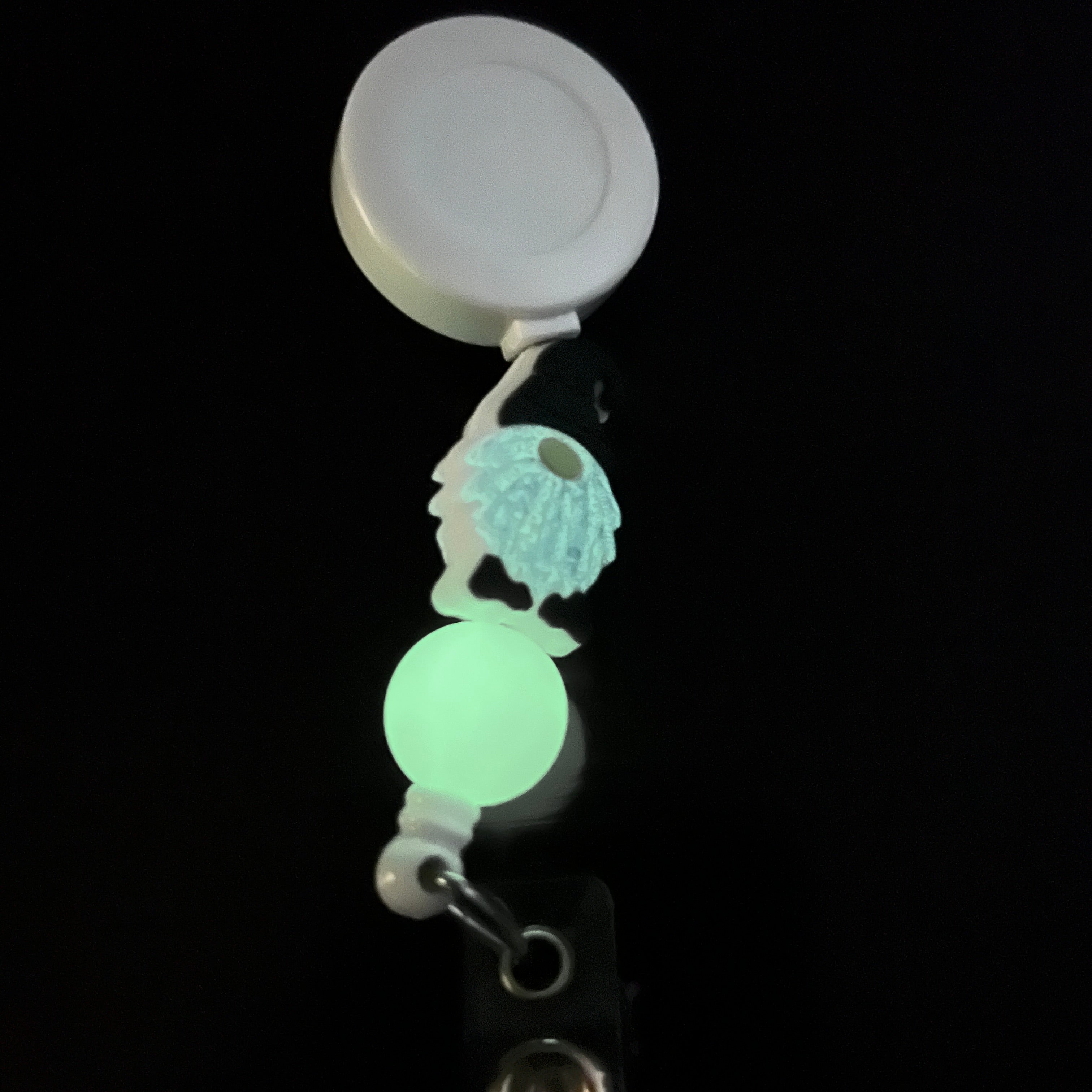 Purple Gnome Glow In The Dark Badge Reel
