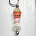 Emotional Support Stabitha Silver Keychain Bar