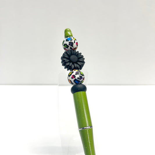 Sunflower Leopard Pen
