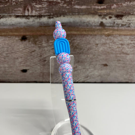 Blue Rainbow Loss Plastic Pen