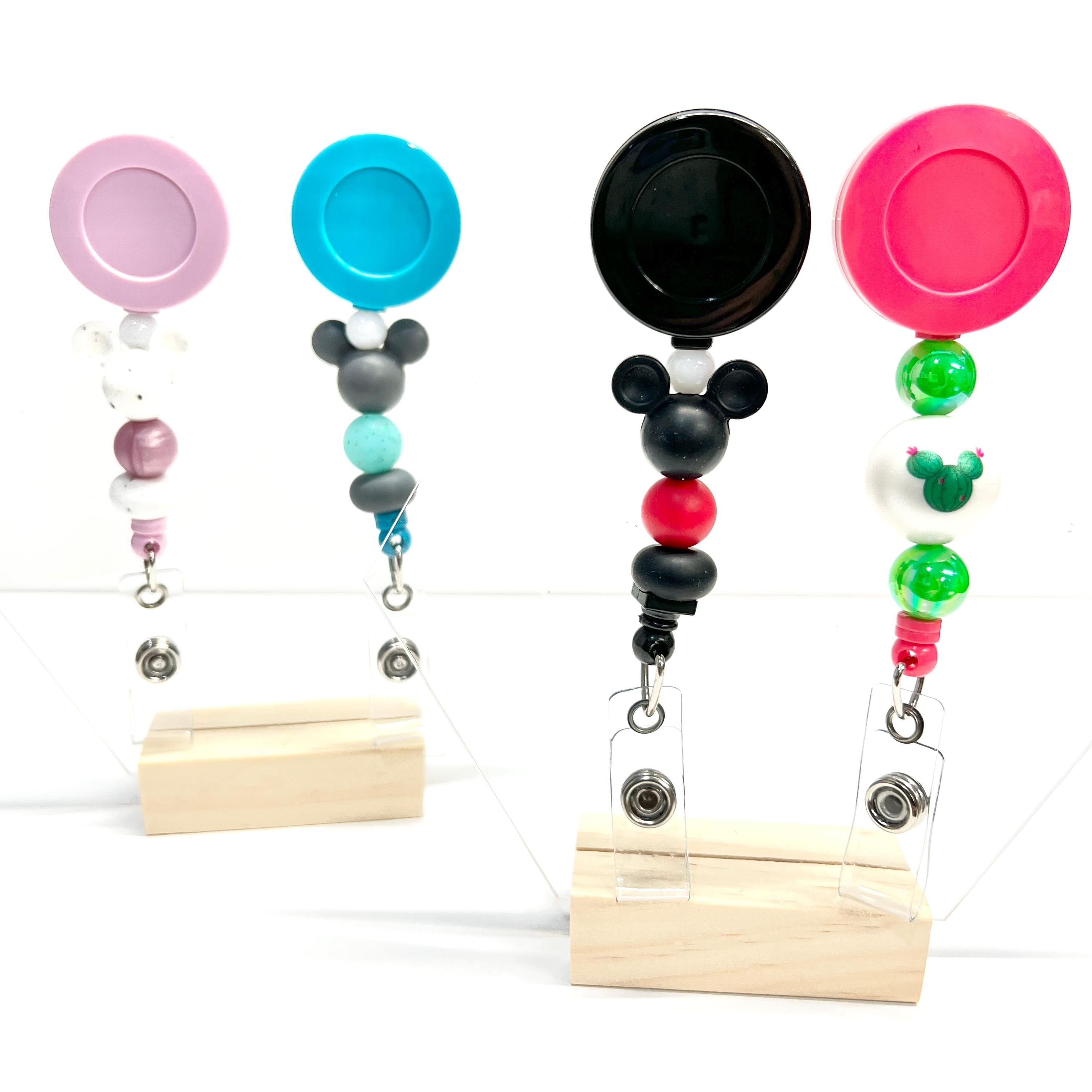 Mouse Head Badge Reel