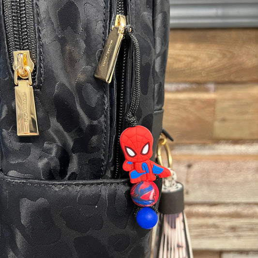 Spider Guy Zipper Charm