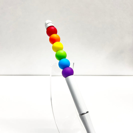 White Metal Rainbow Pen