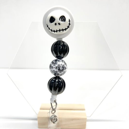 Skeli White Badge Reel