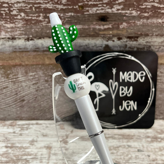 Can't Touch Cactus Plastic Pen